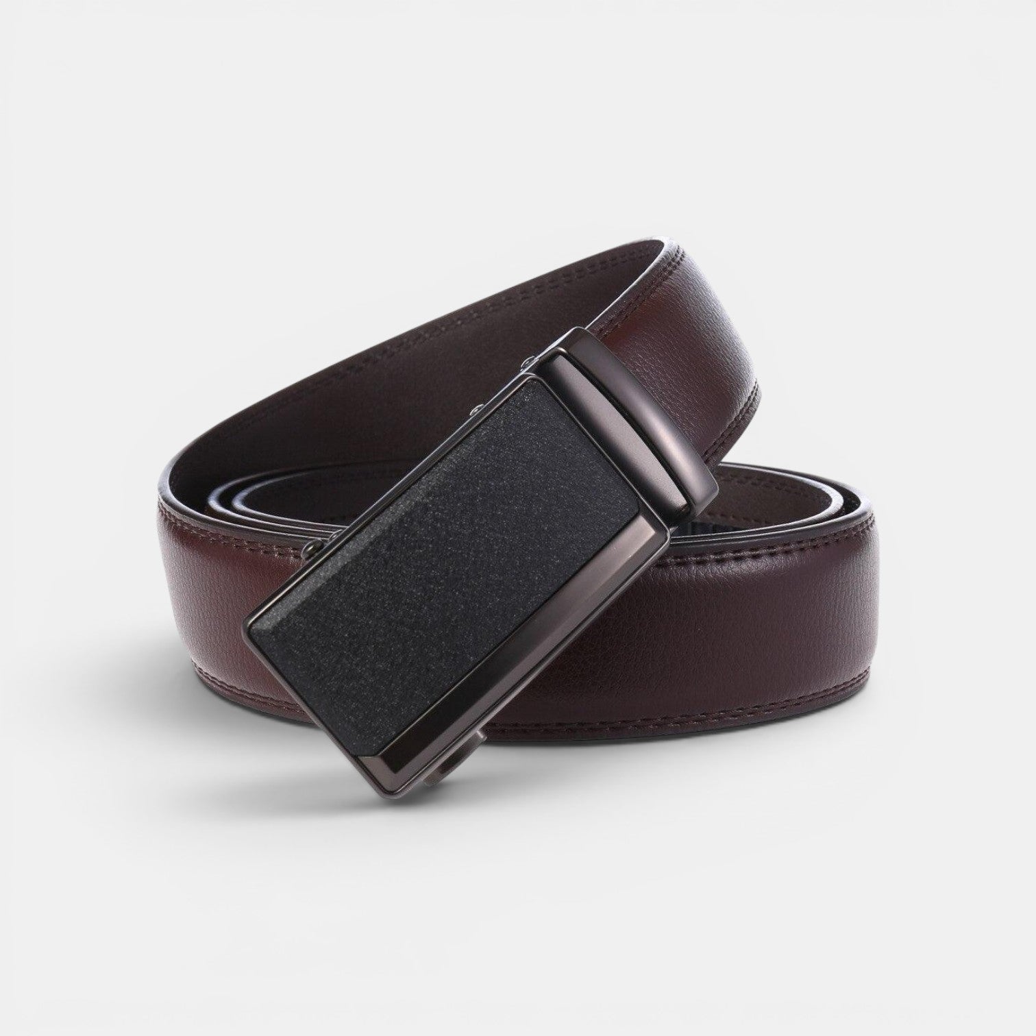 Ceinture Cuir Homme Boucle Automatique Marron | Vorkaën