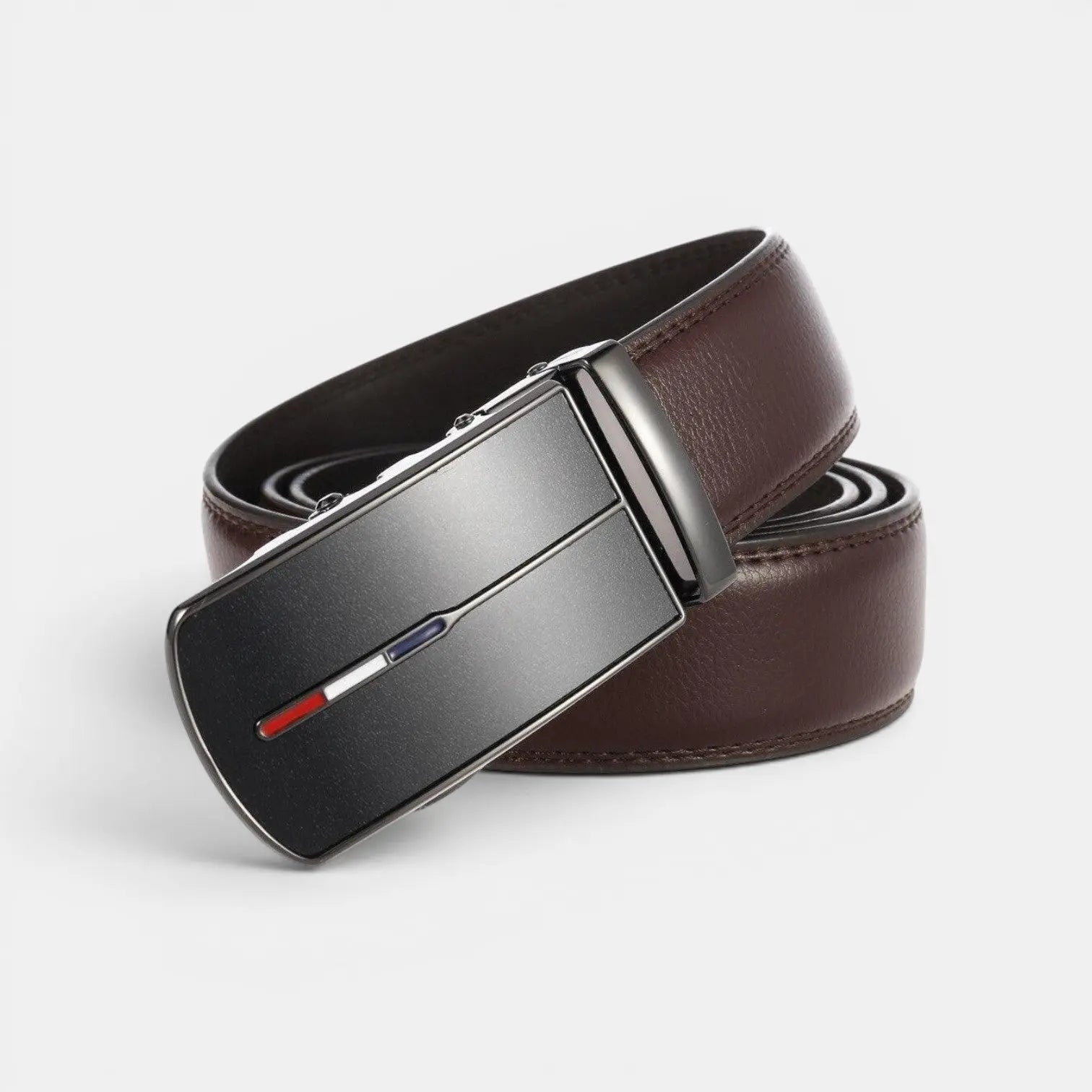 Ceinture Formelle Croûte de Cuir Boucle Automatique Homme | Tavren La Maison de la Ceinture