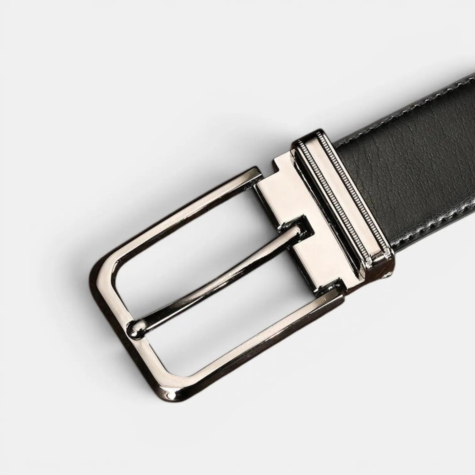 Ceinture Cuir Homme Costume Boucle Ardillon Argentée Élégante | Elvox La Maison de la Ceinture