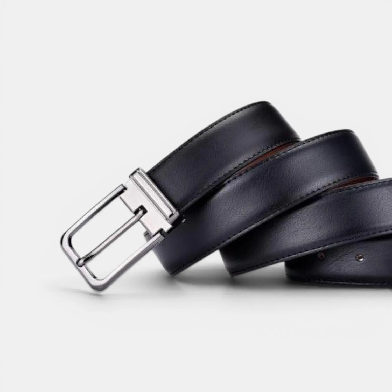 Ceinture Cuir Homme Costume Boucle Ardillon Argentée Élégante | Elvox La Maison de la Ceinture