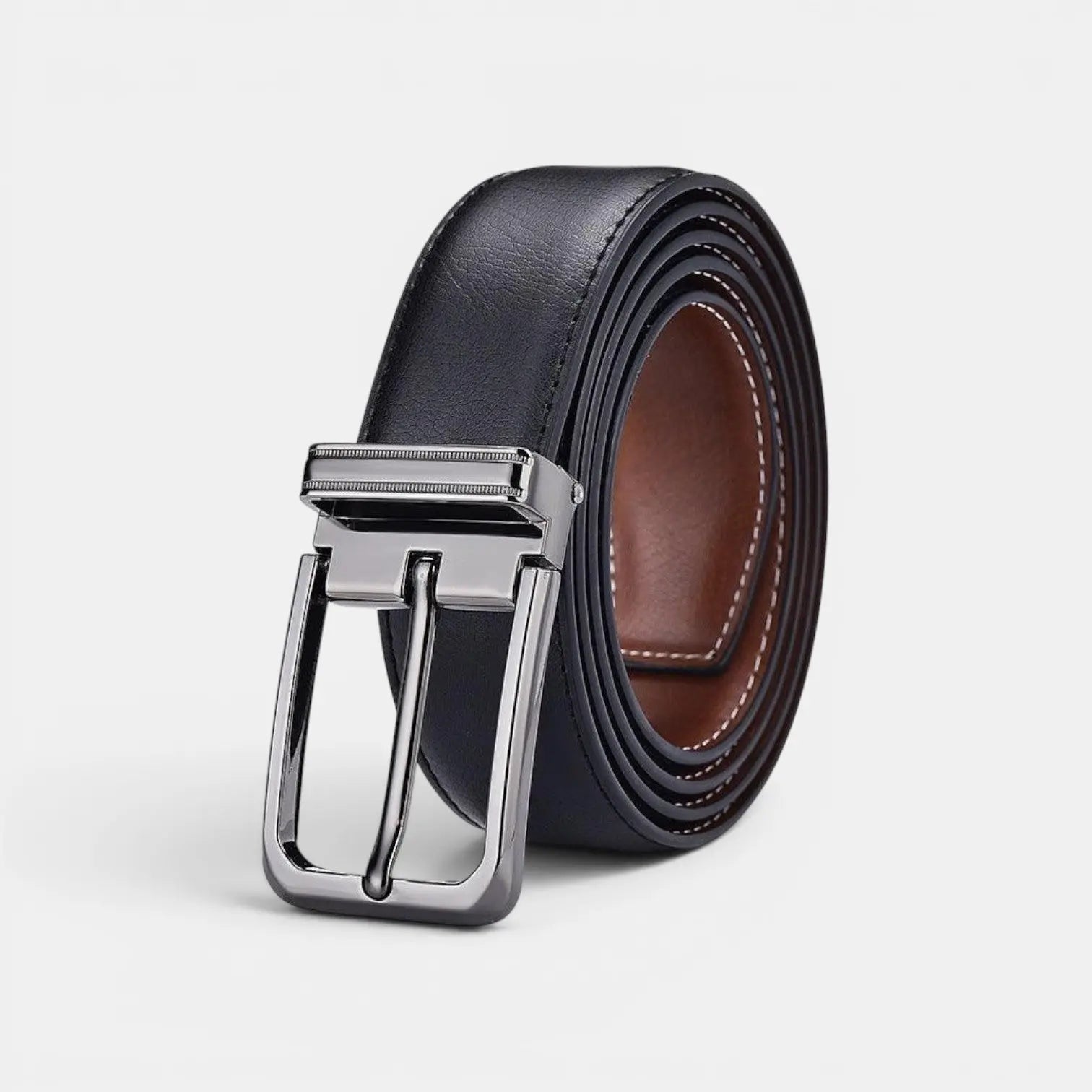 Ceinture Cuir Homme Costume Boucle Ardillon Argentée Élégante | Elvox La Maison de la Ceinture