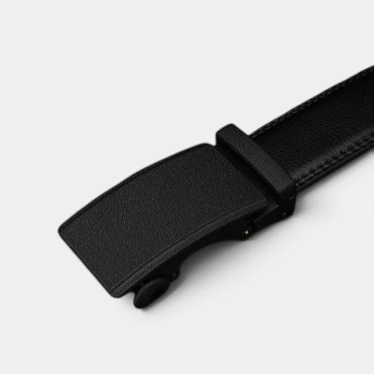 Ceinture Cuir Formelle Homme Boucle Automatique Noire Mat | Nolvax La Maison de la Ceinture