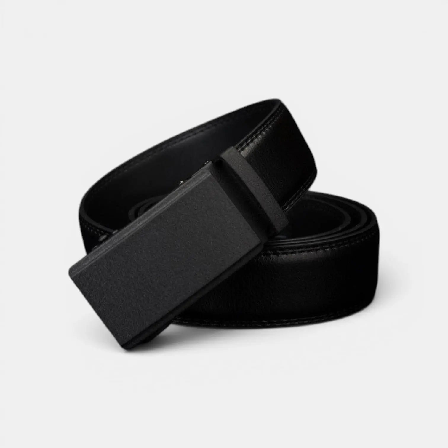 Ceinture Cuir Formelle Homme Boucle Automatique Noire Mat | Nolvax La Maison de la Ceinture