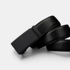 Ceinture Cuir Formelle Homme Boucle Automatique Noire Mat | Nolvax La Maison de la Ceinture
