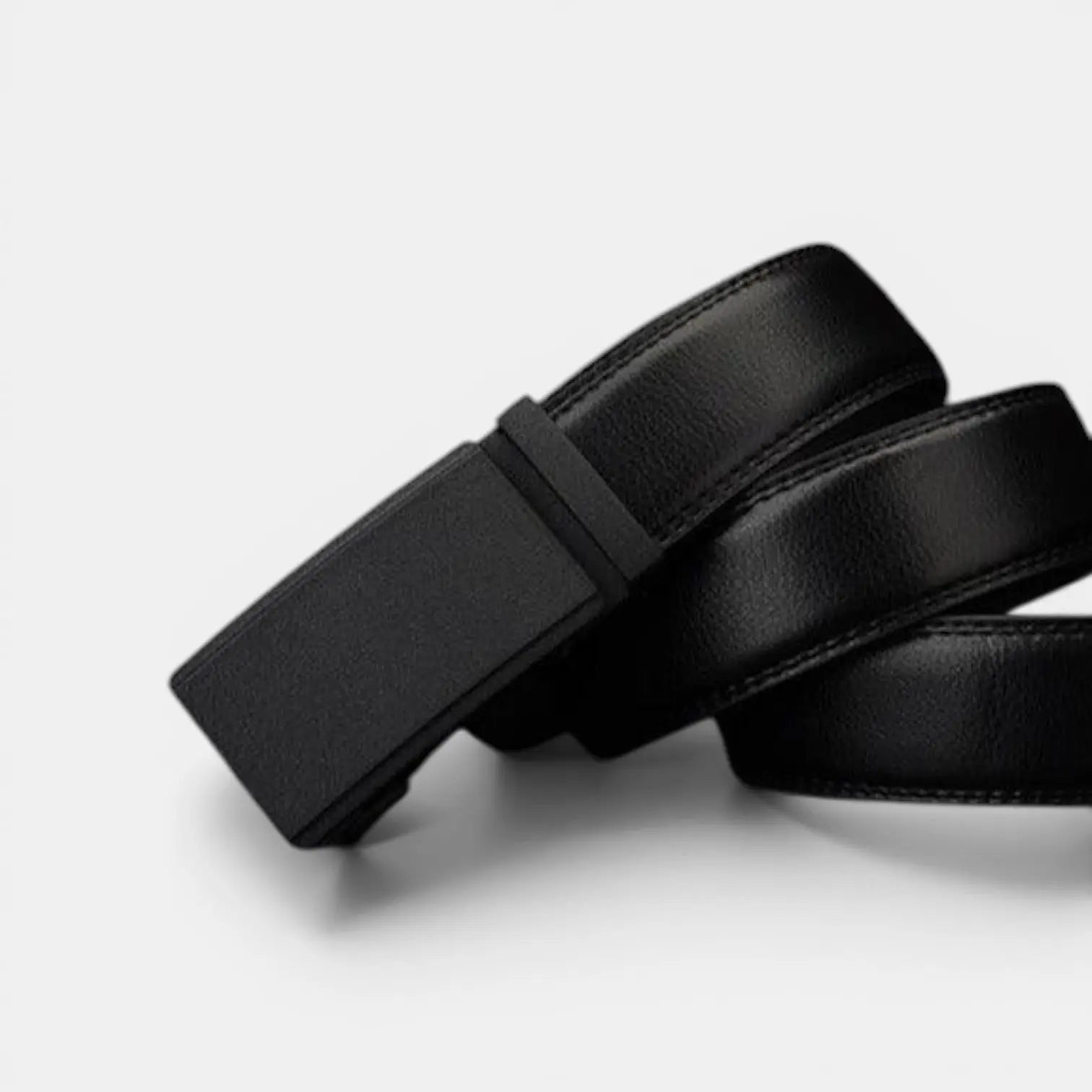 Ceinture Cuir Formelle Homme Boucle Automatique Noire Mat | Nolvax La Maison de la Ceinture