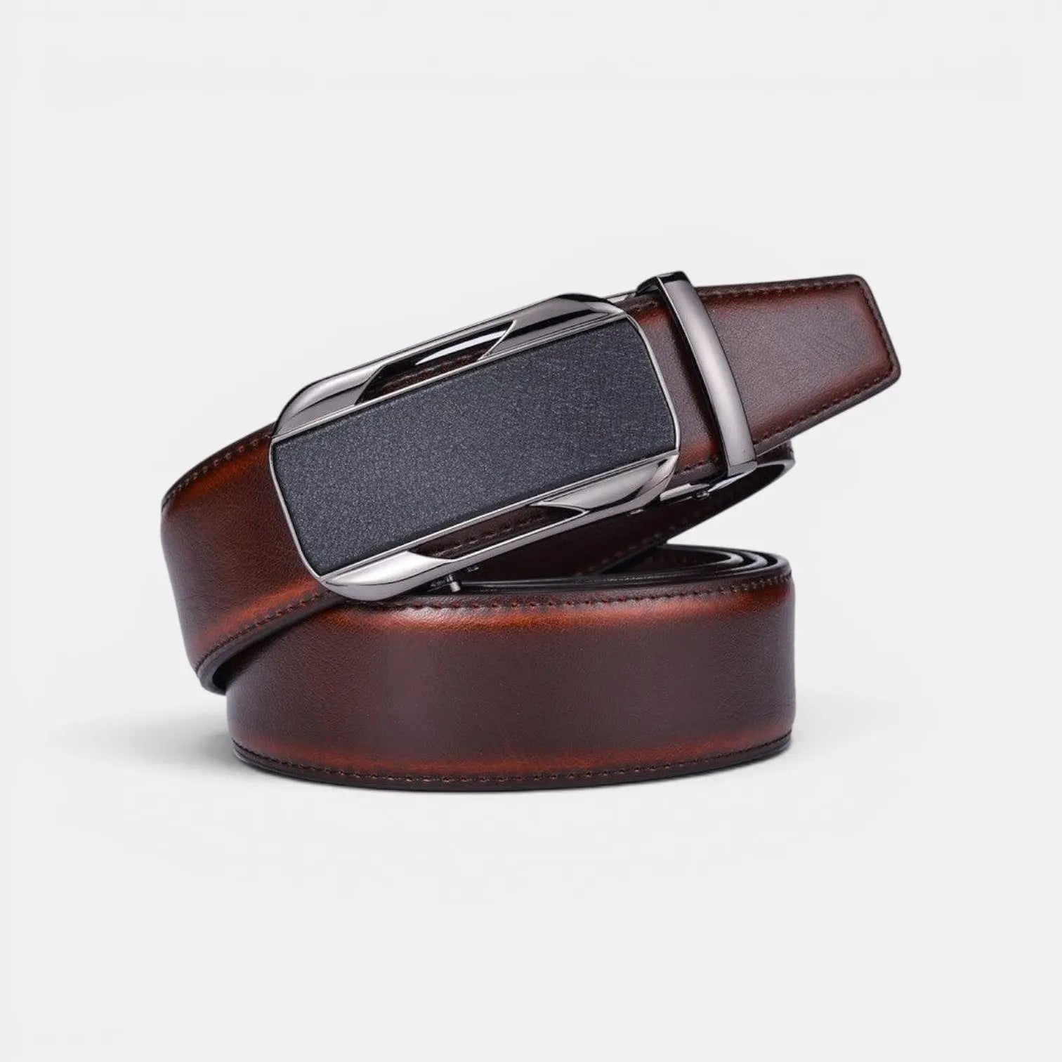 Ceinture Cuir Homme Costume Boucle Automatique Bimatière | Sancvex La Maison de la Ceinture