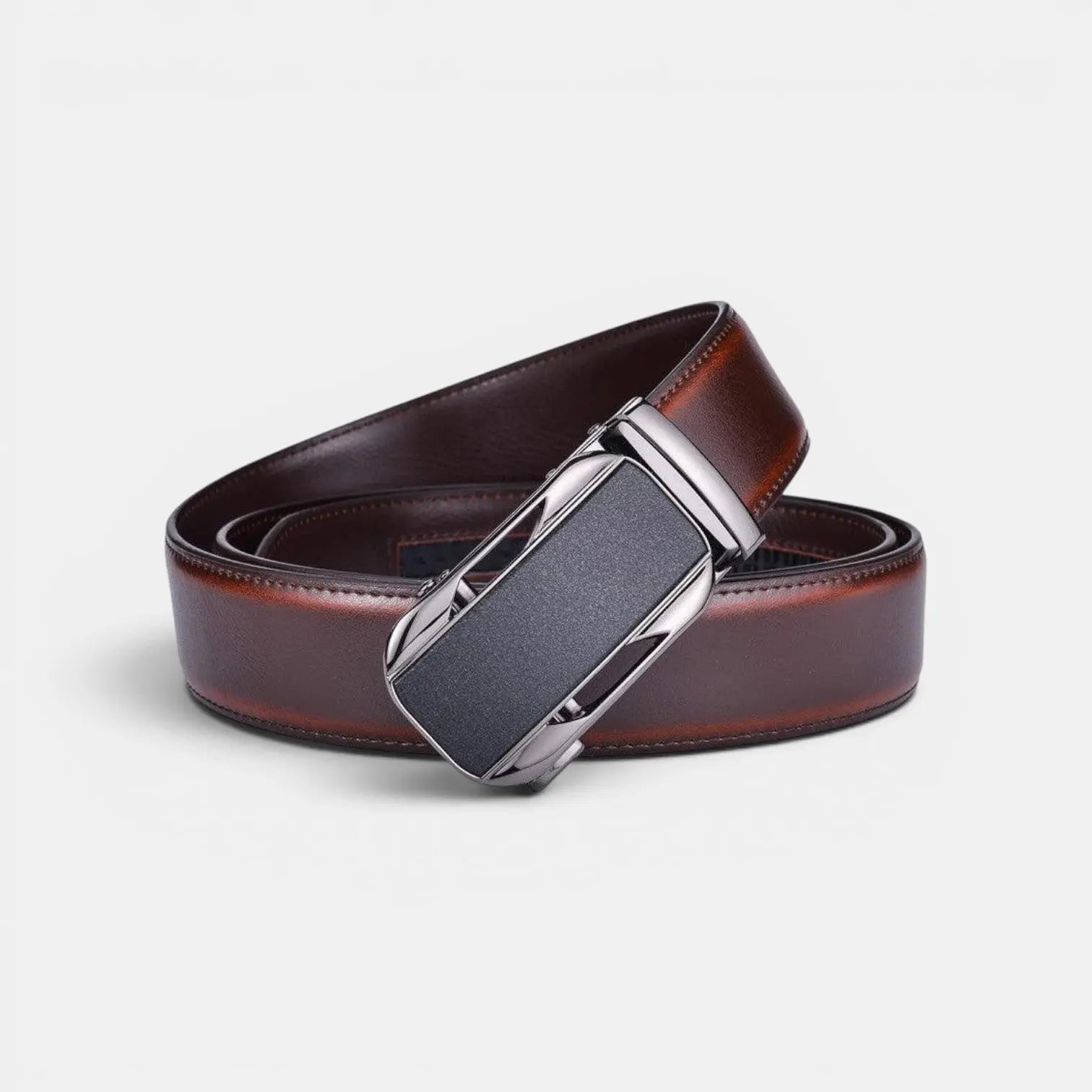 Ceinture Cuir Homme Costume Boucle Automatique Bimatière | Sancvex La Maison de la Ceinture