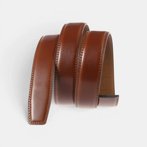 Ceinture Cuir Formelle Homme Boucle Automatique Argentée | Cronvex La Maison de la Ceinture