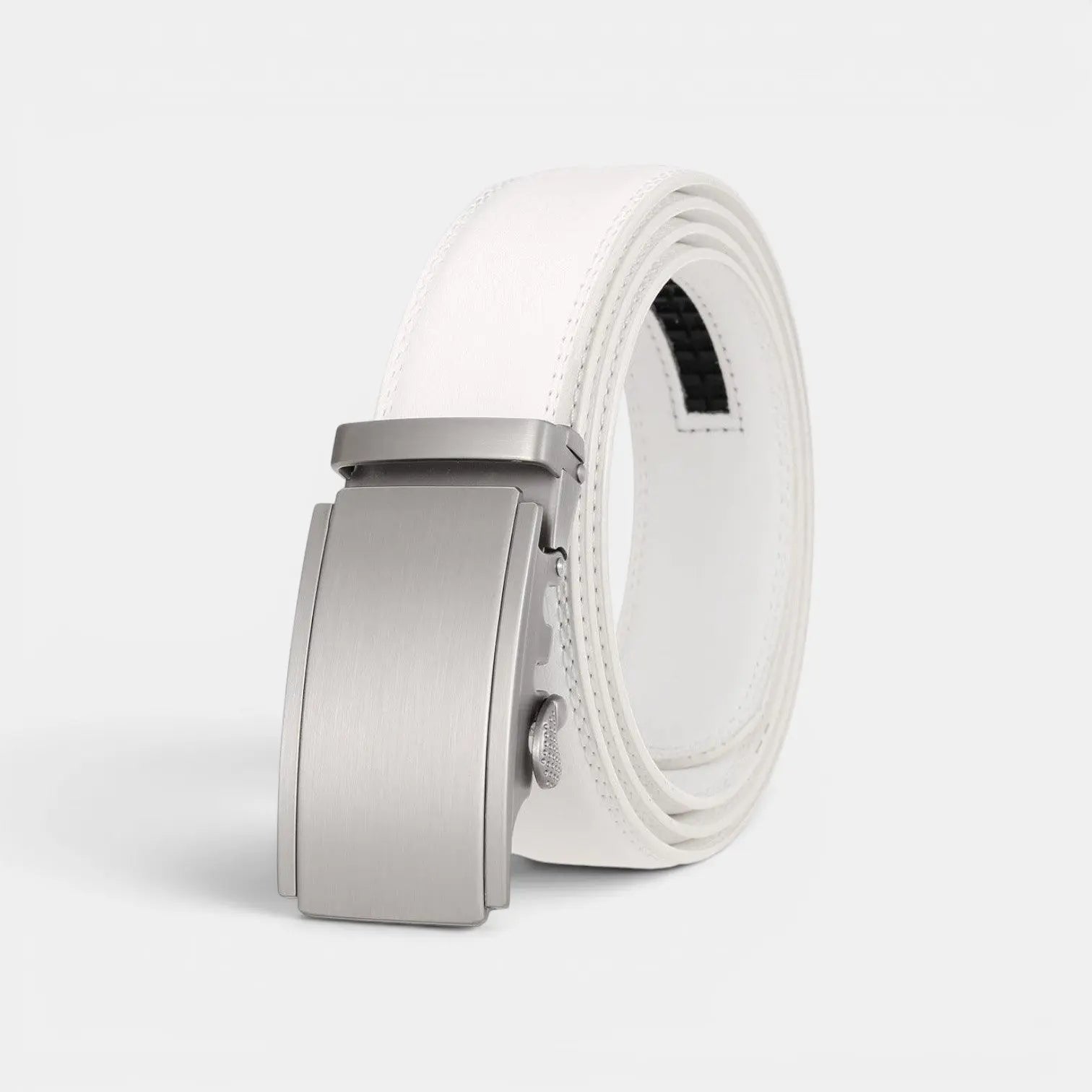 Ceinture Cuir Formelle Homme Boucle Automatique Argentée | Cronvex La Maison de la Ceinture