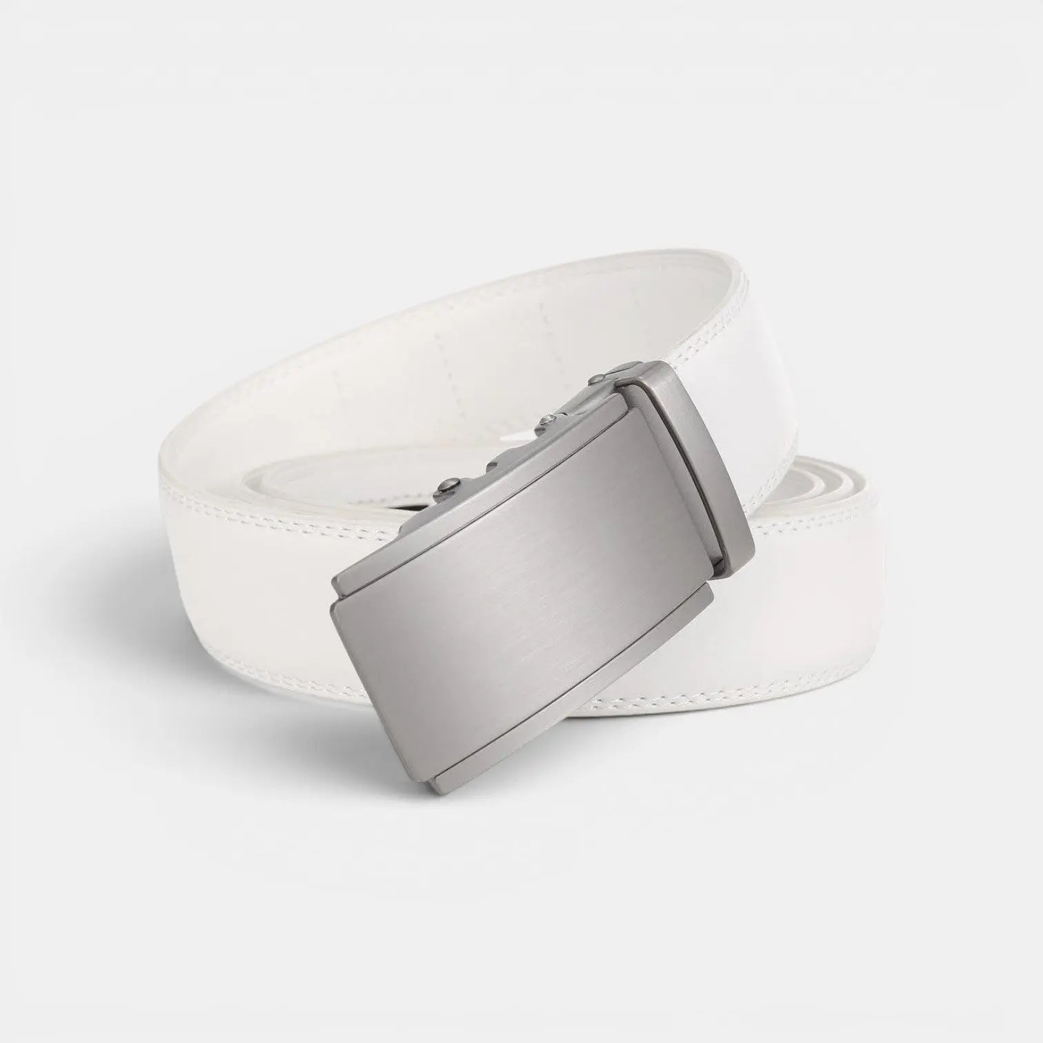 Ceinture Cuir Formelle Homme Boucle Automatique Argentée | Cronvex La Maison de la Ceinture