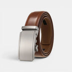 Ceinture Cuir Formelle Homme Boucle Automatique Argentée | Cronvex La Maison de la Ceinture