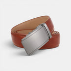 Ceinture Cuir Formelle Homme Boucle Automatique Argentée | Cronvex La Maison de la Ceinture