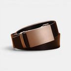 Ceinture Cuir Homme Boucle Automatique Costume Café | Vantor
