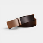 Ceinture Cuir Homme Boucle Automatique Costume Café | Vantor