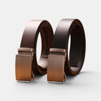 Ceinture Cuir Homme Boucle Automatique Costume Café | Vantor