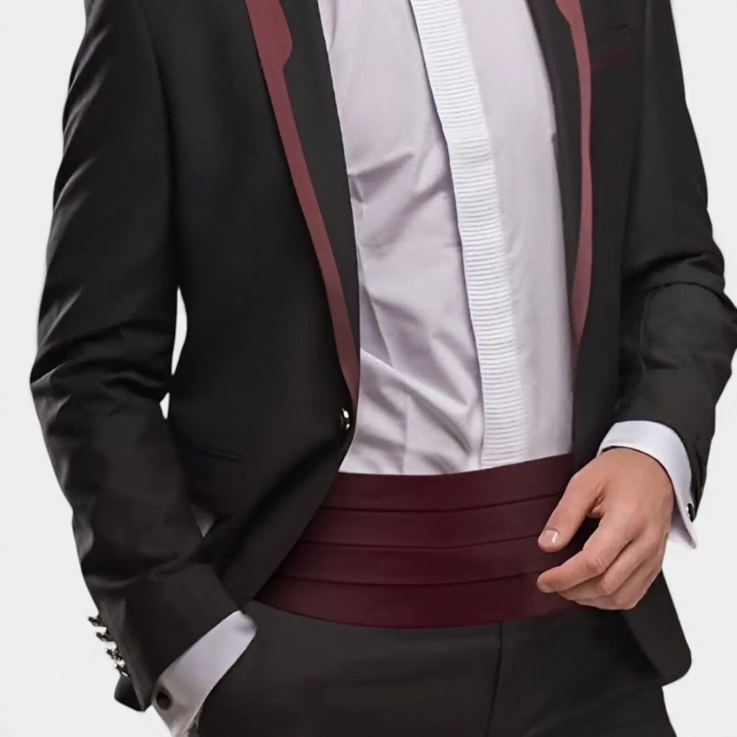 Ceinture de Smoking Soie Homme 14 cm Attache Rapide | Sorvex La Maison de la Ceinture