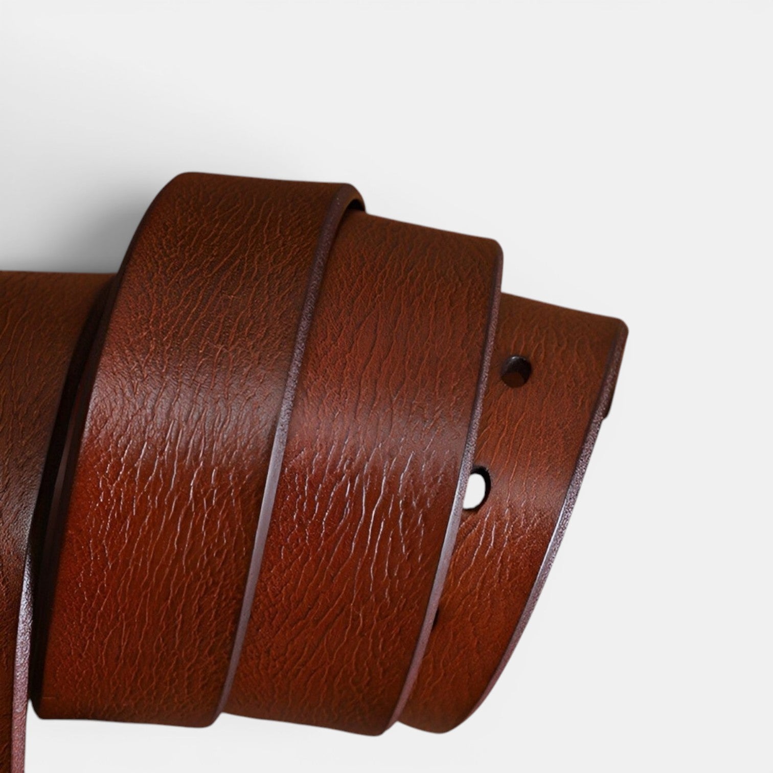 Ceinture Cuir Pleine Fleur Homme Boucle Noire Marron | Vaxdorn