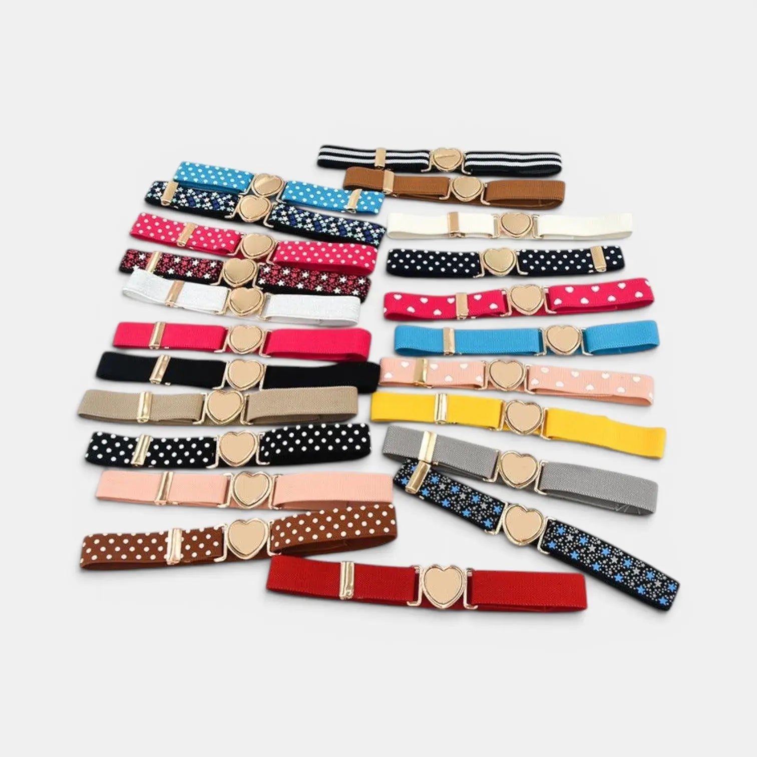 Ceinture Élastique Enfant Fille Boucle Cœur Attache Rapide | Dotrix La Maison de la Ceinture