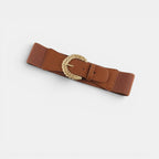 Ceinture Élastique Femme Large Boucle Dorée Torsadée | Vaslin