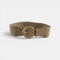 Ceinture Élastique Femme Large Boucle Dorée Torsadée | Vaslin