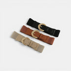 Ceinture Élastique Femme Large Boucle Dorée Torsadée | Vaslin