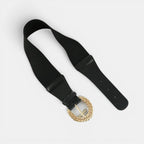 Ceinture Élastique Femme Large Boucle Dorée Torsadée | Vaslin