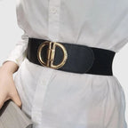 Ceinture Large Élastique Taille Haute Boucle Crochet Femme | Tolvex La Maison de la Ceinture