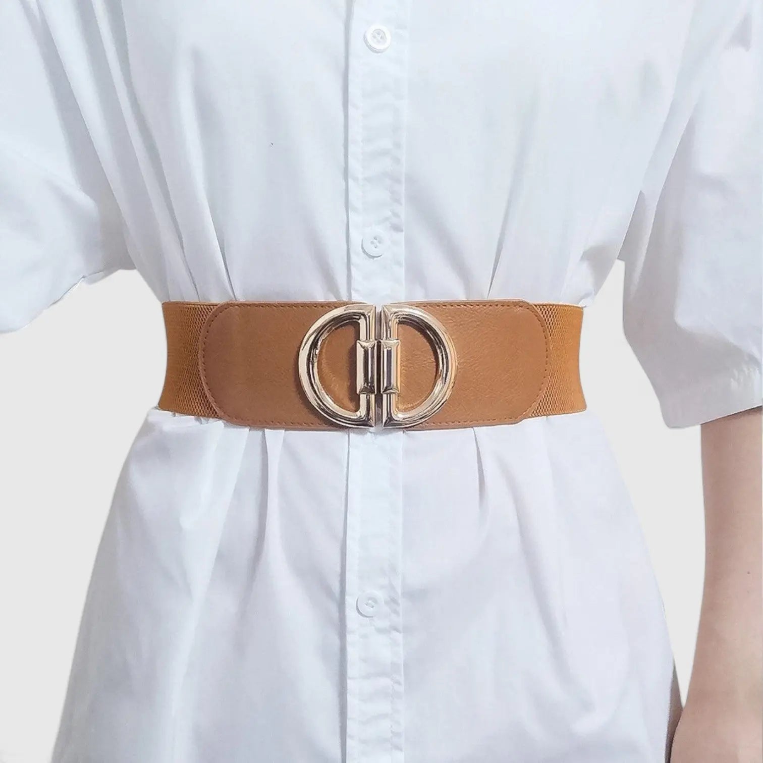 Ceinture Large Élastique Taille Haute Boucle Crochet Femme | Tolvex La Maison de la Ceinture