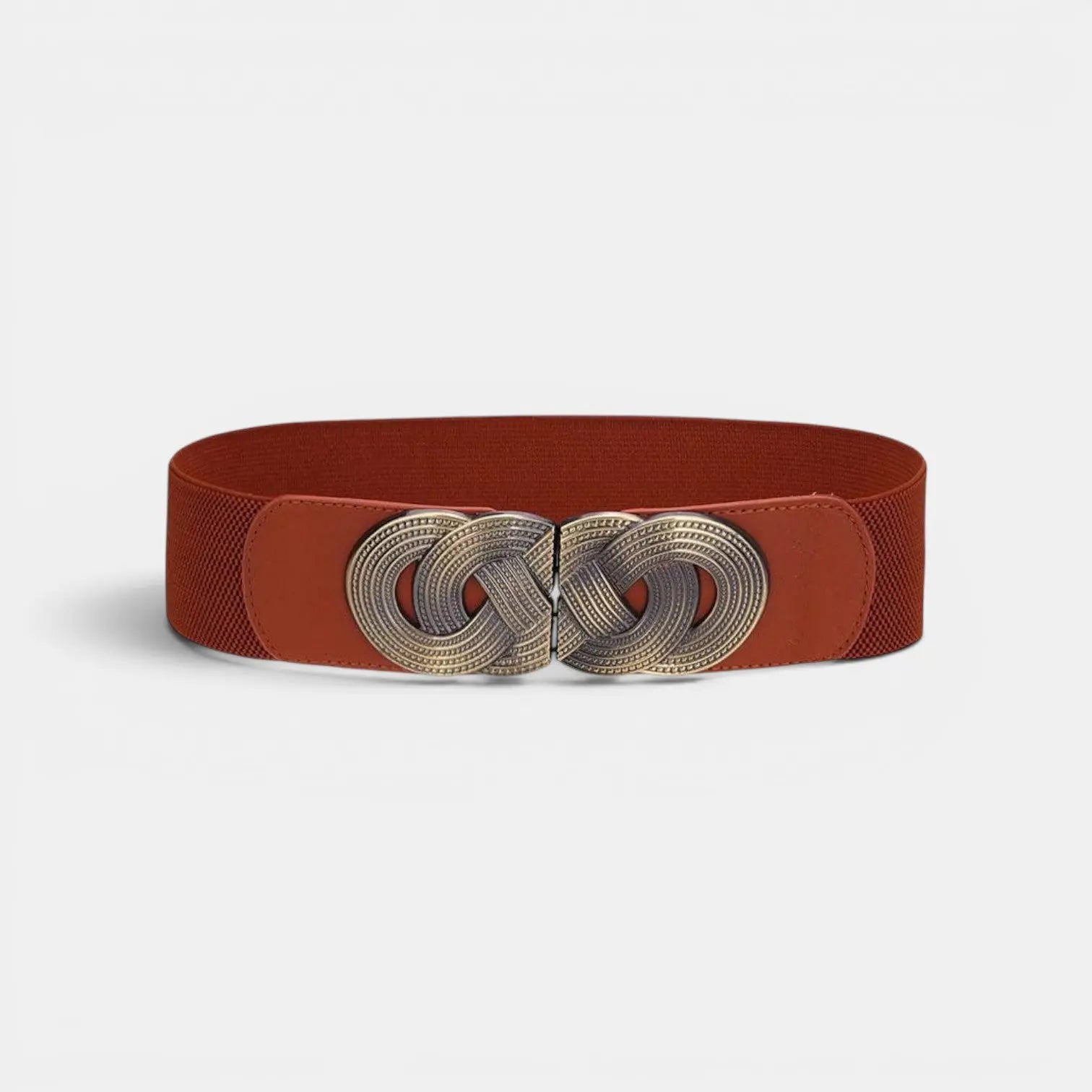 Ceinture Large Élastique Femme Boucle Ronde Dorée | Rovelx La Maison de la Ceinture