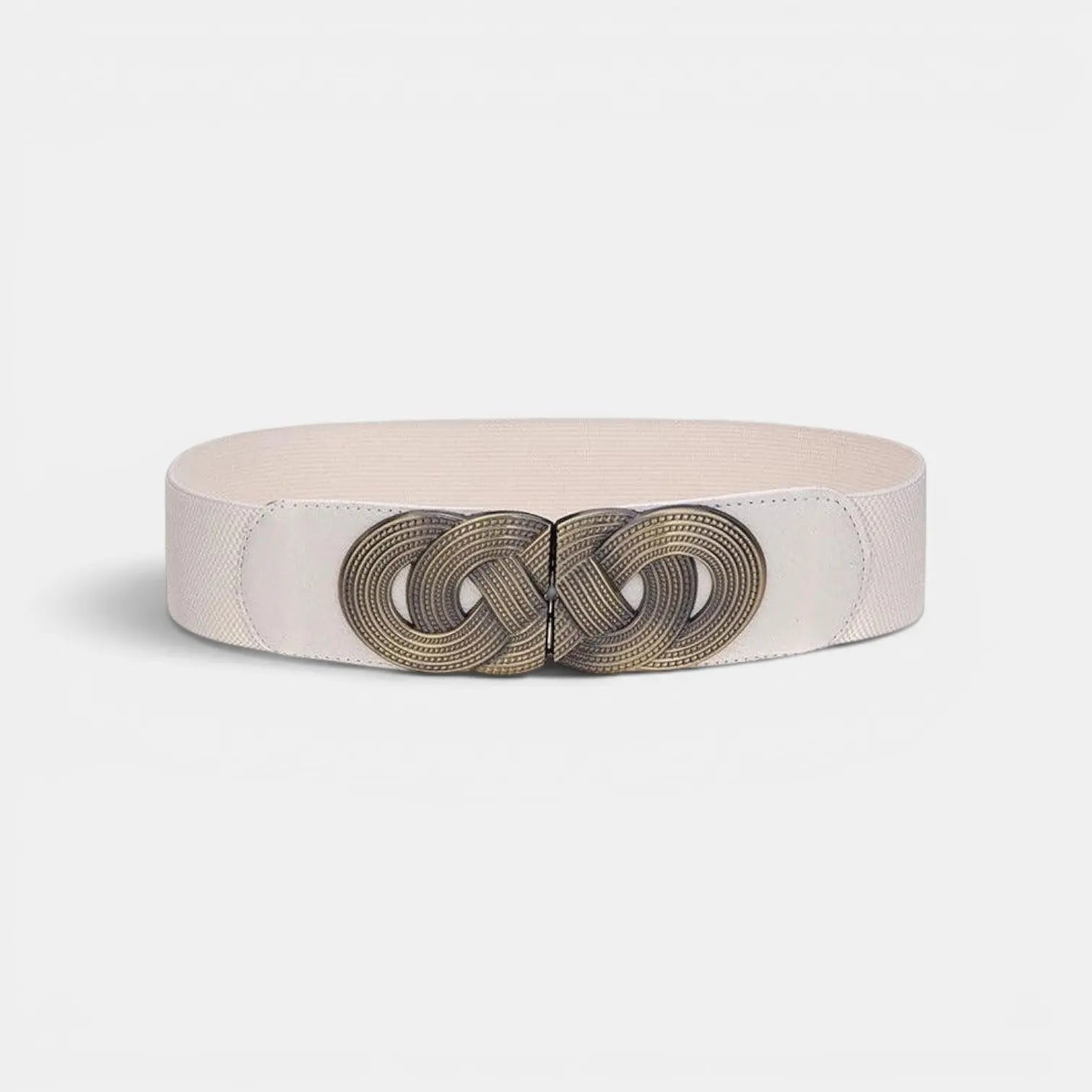 Ceinture Large Élastique Femme Boucle Ronde Dorée | Rovelx La Maison de la Ceinture