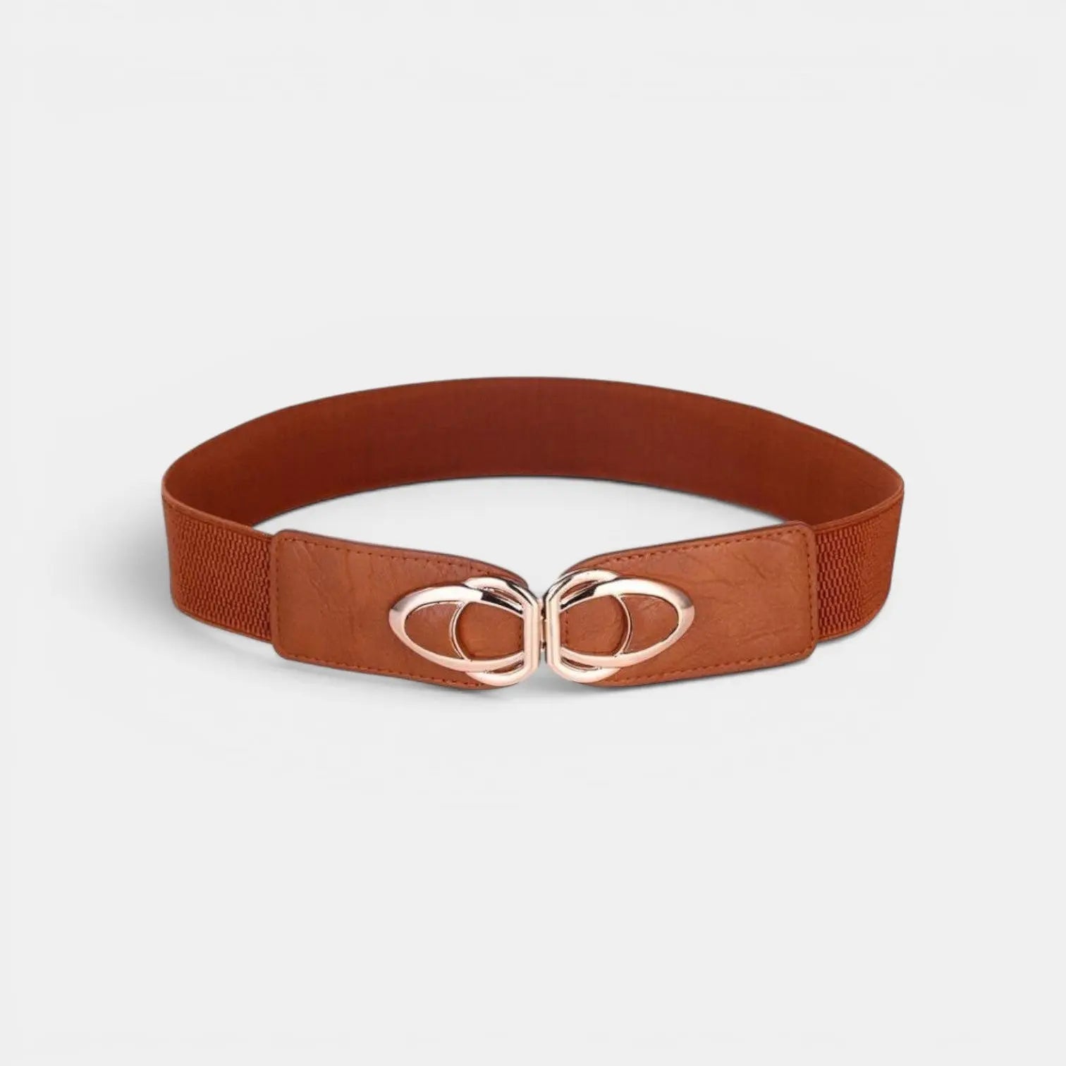 Ceinture Large Élastique Simili Vegan Femme Boucle Dorée | Lysova La Maison de la Ceinture