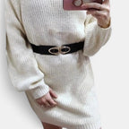 Ceinture Large Élastique Simili Vegan Femme Boucle Dorée | Lysova La Maison de la Ceinture