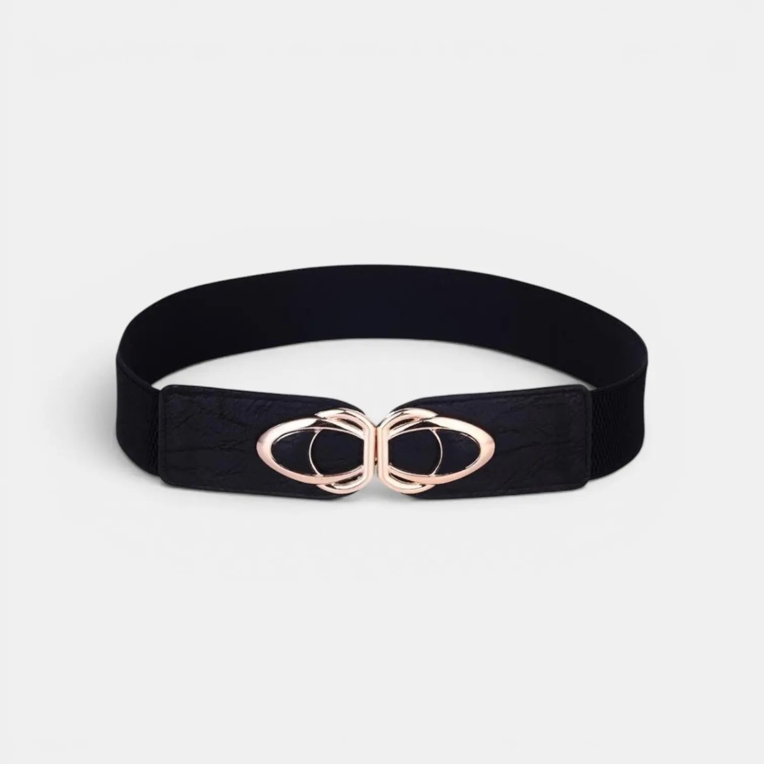 Ceinture Large Élastique Simili Vegan Femme Boucle Dorée | Lysova La Maison de la Ceinture