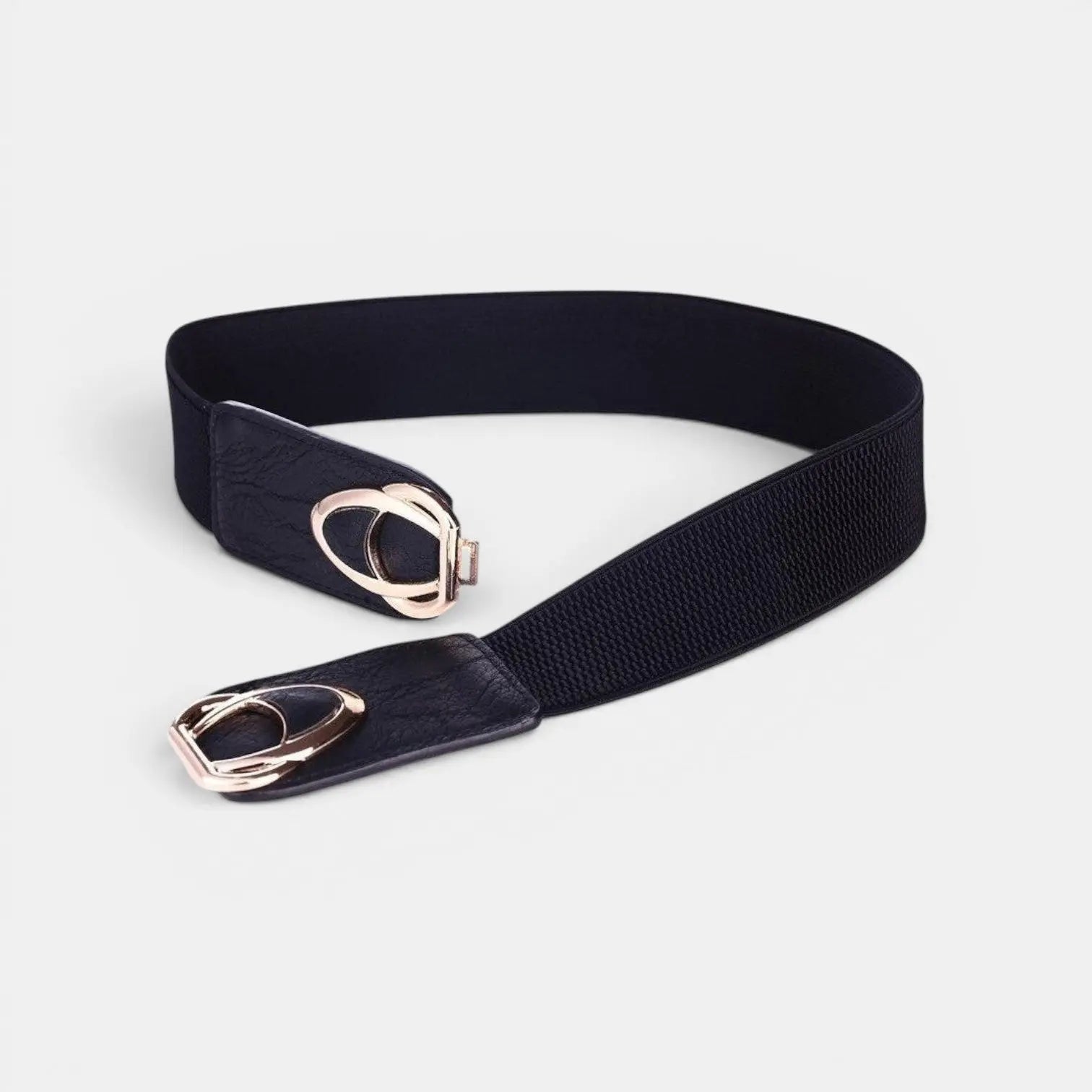 Ceinture Large Élastique Simili Vegan Femme Boucle Dorée | Lysova La Maison de la Ceinture