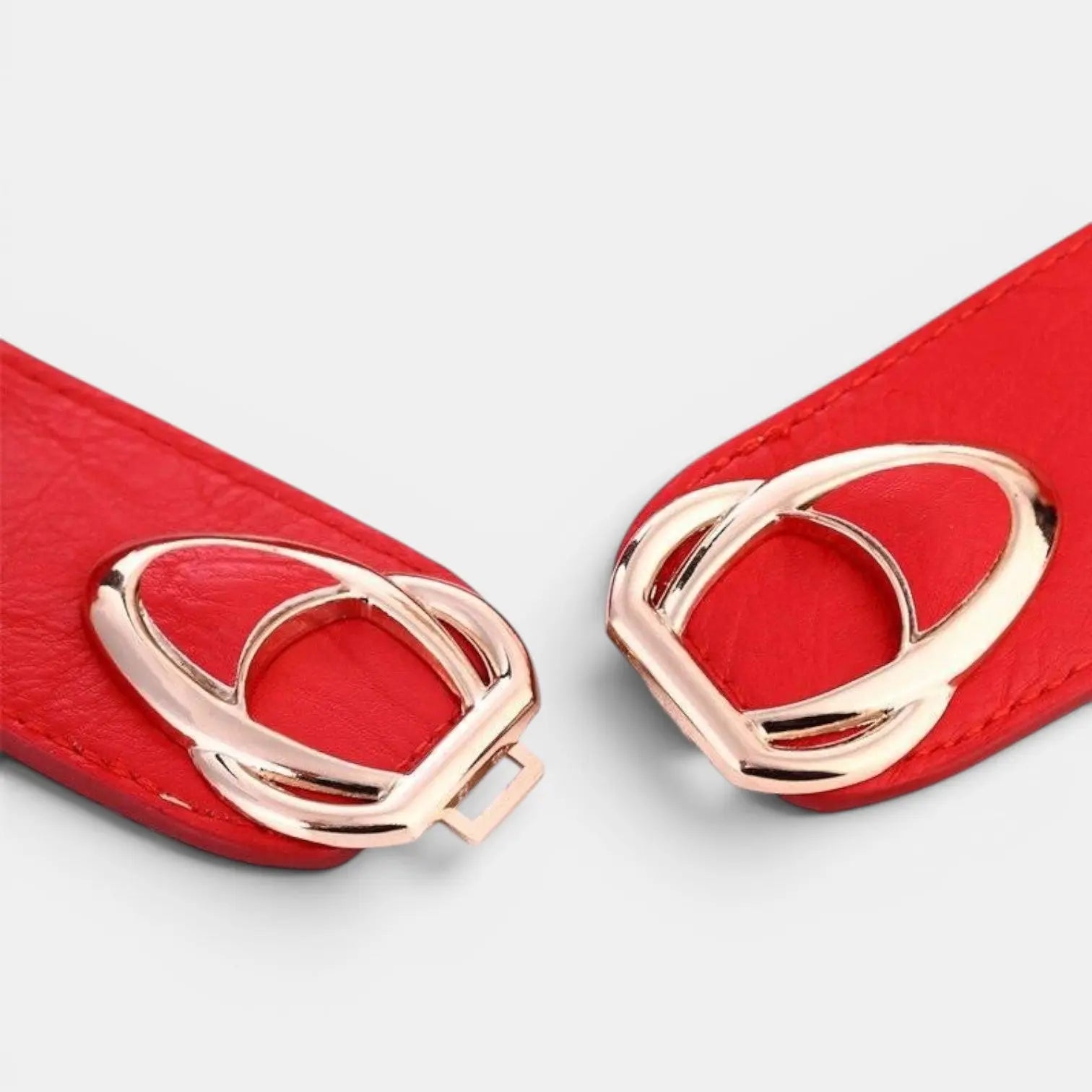 Ceinture Large Élastique Simili Vegan Femme Boucle Dorée | Lysova La Maison de la Ceinture