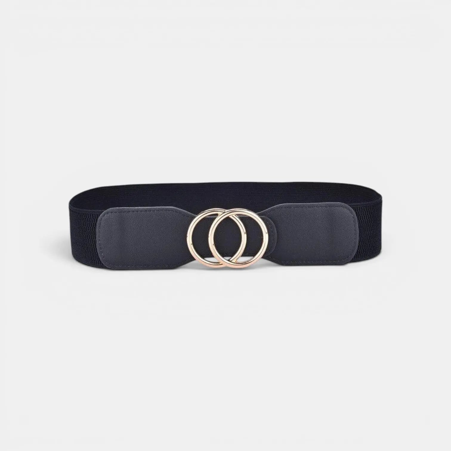 Ceinture Large Élastique Femme Boucle Dorée Double Anneau | Elvorx La Maison de la Ceinture