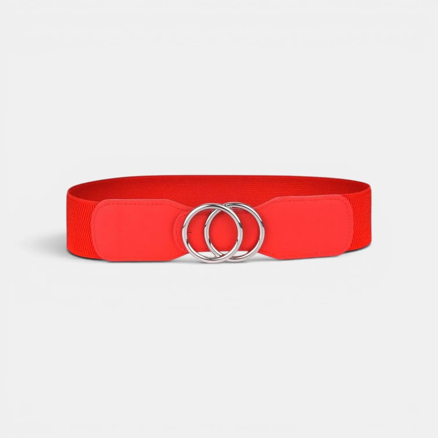 Ceinture Large Élastique Femme Boucle Dorée Double Anneau | Elvorx La Maison de la Ceinture