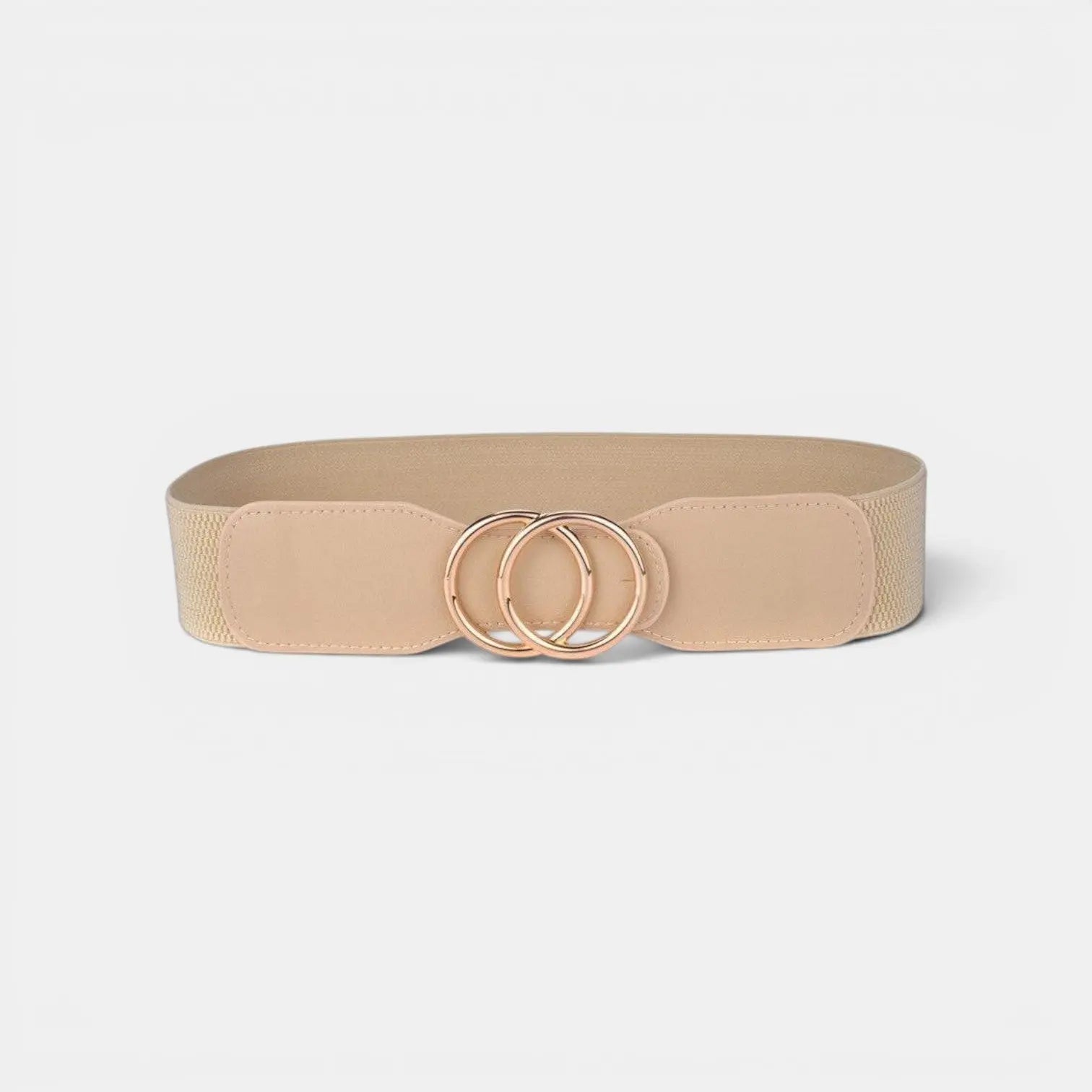 Ceinture Large Élastique Femme Boucle Dorée Double Anneau | Elvorx La Maison de la Ceinture