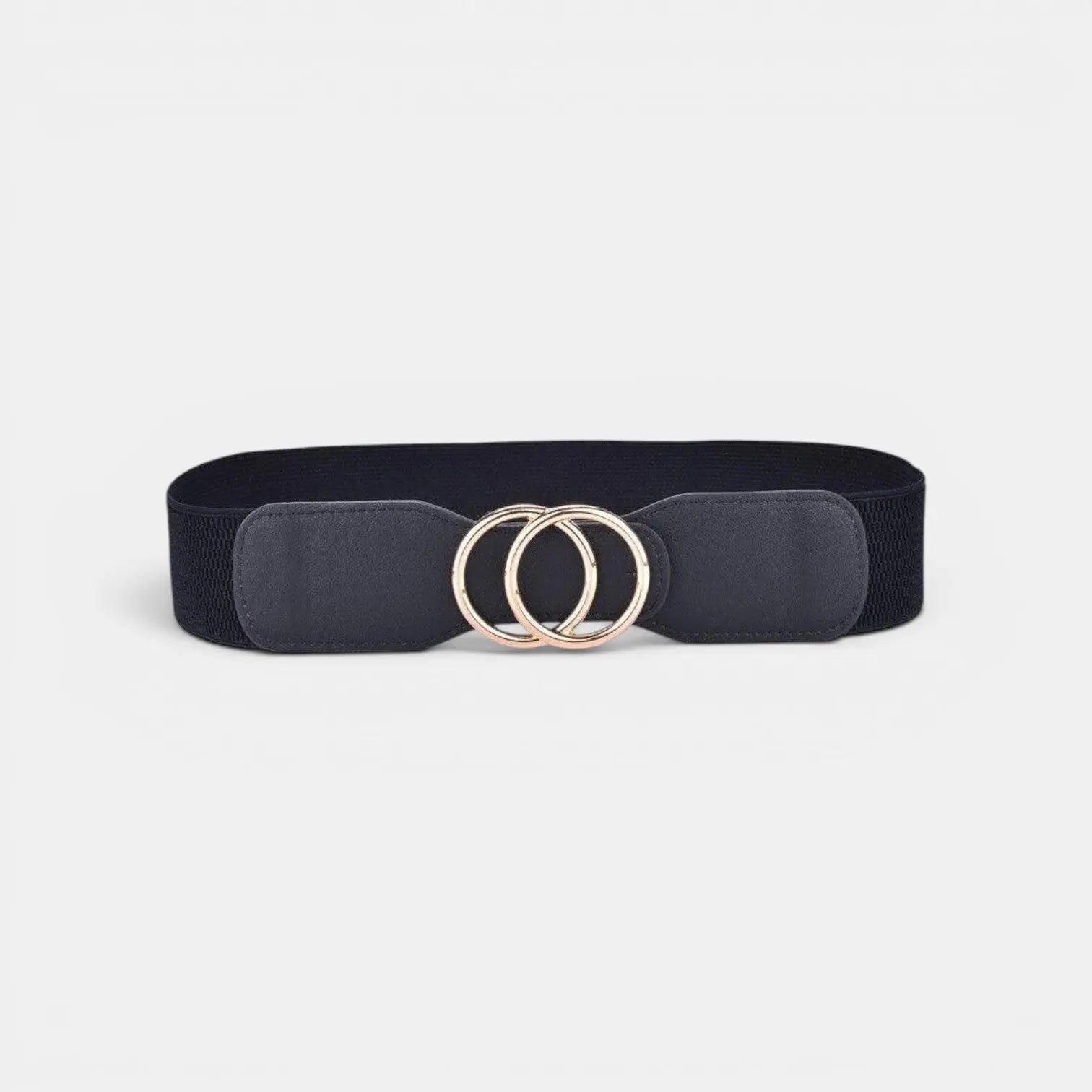 Ceinture Large Élastique Femme Boucle Dorée Double Anneau | Elvorx La Maison de la Ceinture