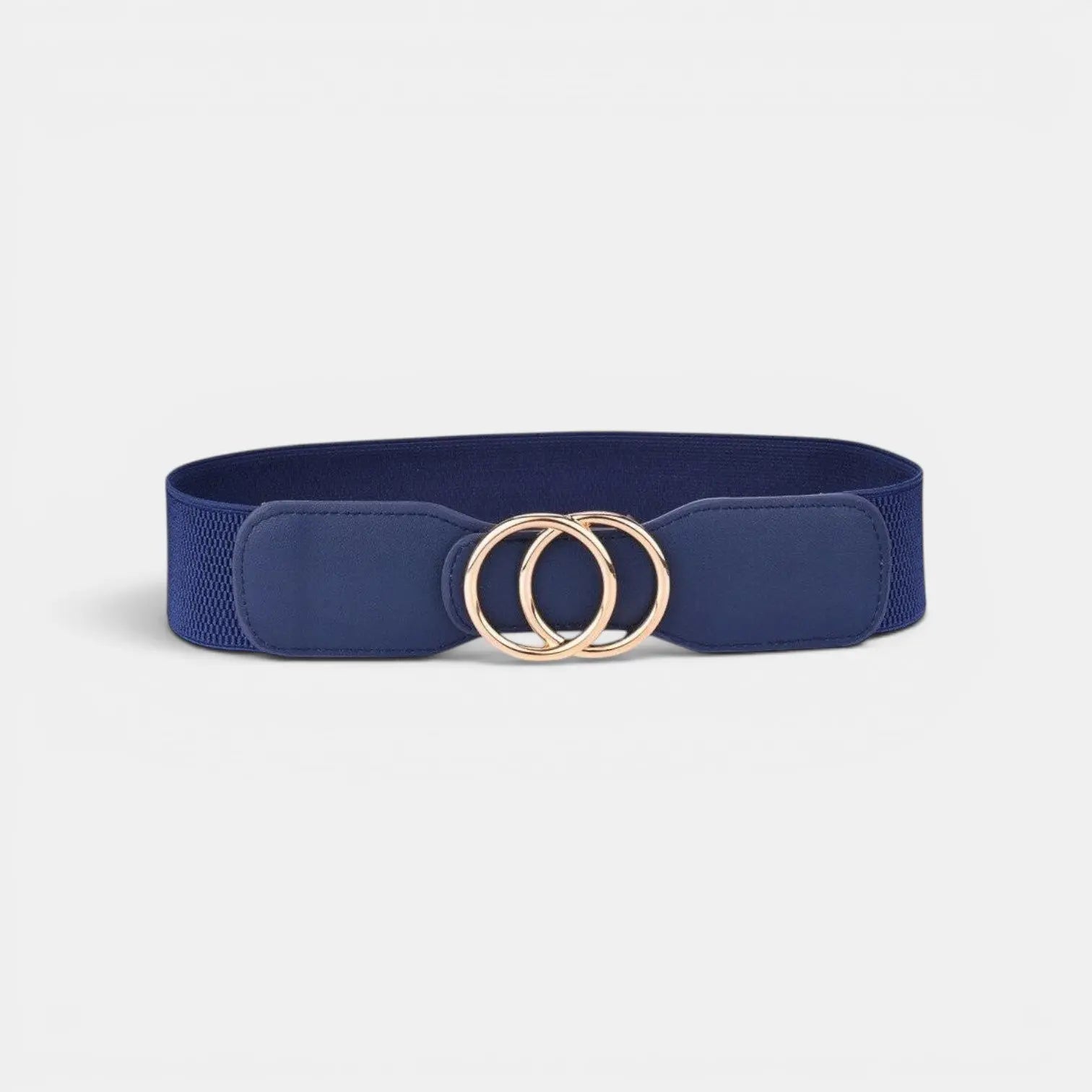 Ceinture Large Élastique Femme Boucle Dorée Double Anneau | Elvorx La Maison de la Ceinture