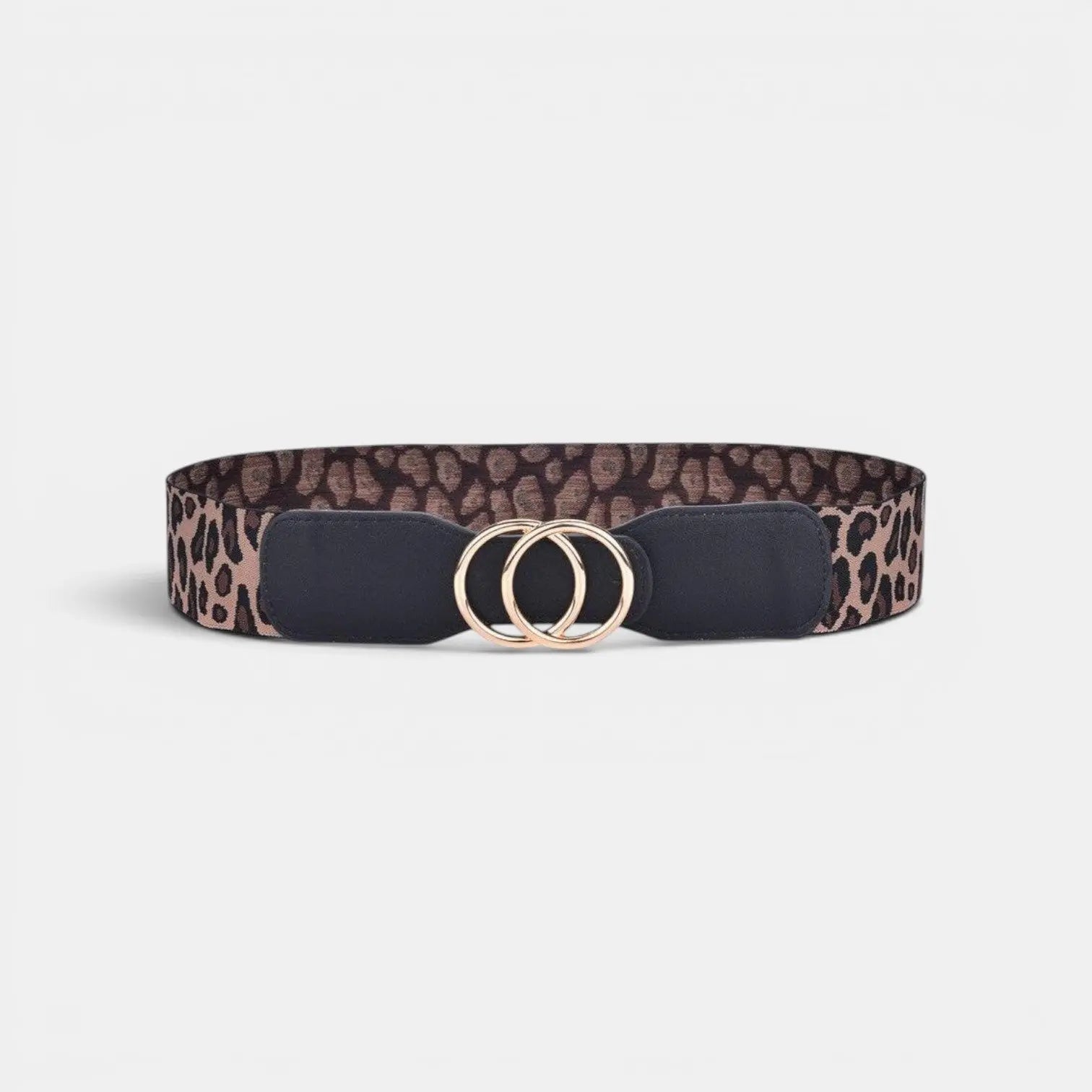 Ceinture Large Élastique Femme Boucle Dorée Double Anneau | Elvorx La Maison de la Ceinture
