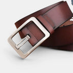 Ceinture en Cuir Lisse Homme Boucle Ardillon Ajourée | Lorjex La Maison de la Ceinture