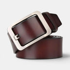 Ceinture en Cuir Lisse Homme Boucle Ardillon Ajourée | Lorjex La Maison de la Ceinture