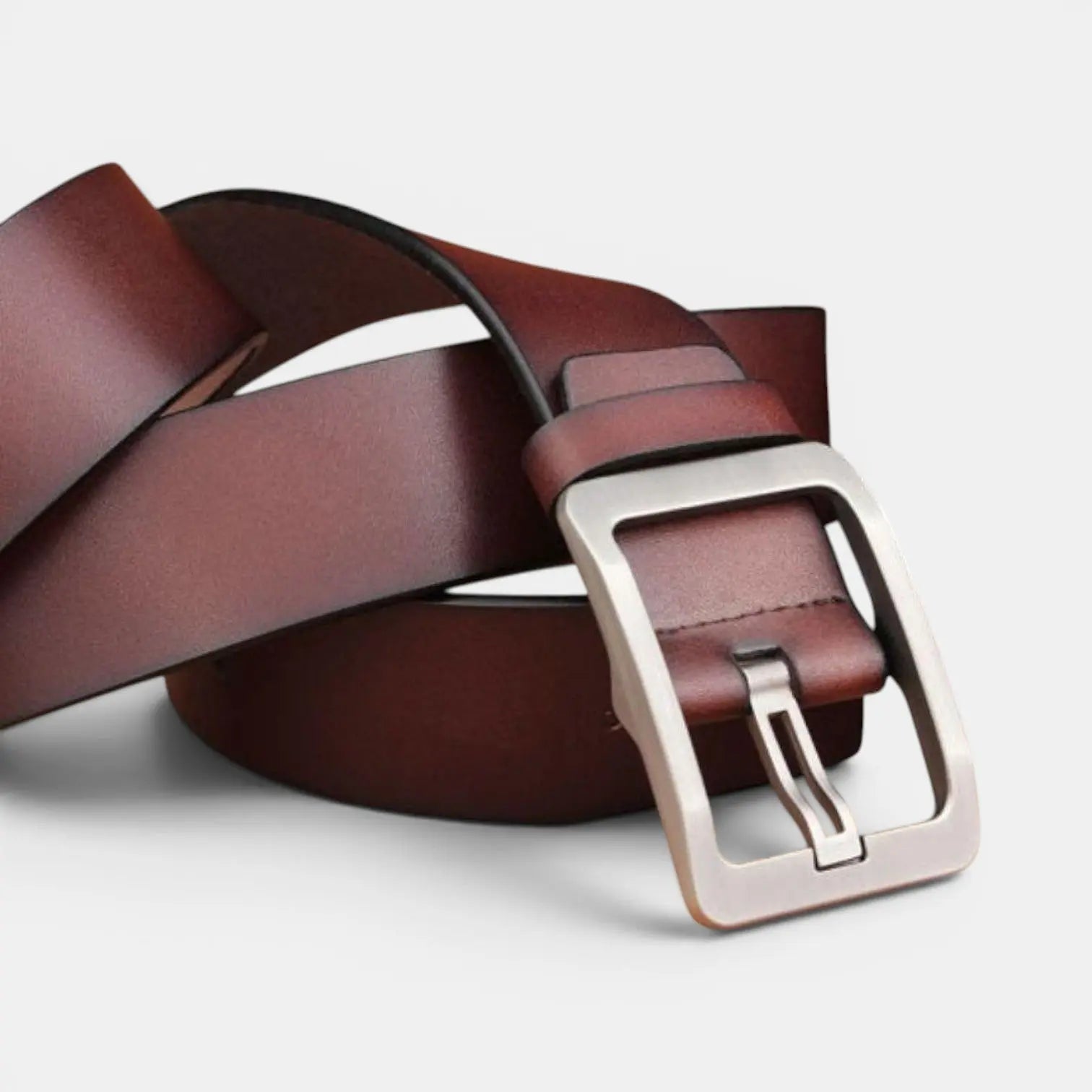 Ceinture en Cuir Lisse Homme Boucle Ardillon Ajourée | Lorjex La Maison de la Ceinture