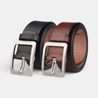 Ceinture en Cuir Lisse Homme Boucle Ardillon Ajourée | Lorjex La Maison de la Ceinture