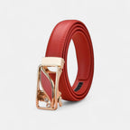 Ceinture Fine Cuir Femme Boucle Automatique Dorée Strass | Orvik La Maison de la Ceinture