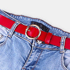 Ceinture Cuir Lisse Fine Boucle Ardillon Ronde Femme | Rondix La Maison de la Ceinture
