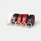 Ceinture Cuir Lisse Fine Boucle Ardillon Ronde Femme | Rondix La Maison de la Ceinture