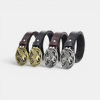 Ceinture Cuir Homme Boucle Western Aigle Café | Kravon
