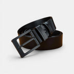 Ceinture Cuir Pleine Fleur Homme Chic Boucle Ardillon Noire | Nolvex La Maison de la Ceinture